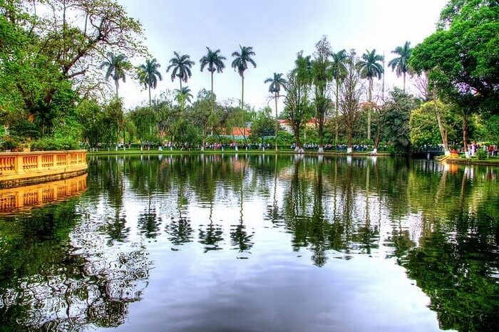 Uncle Ho's fish pond (Uncle Ho's stilt house) near Ho Chi Minh Mausoleum