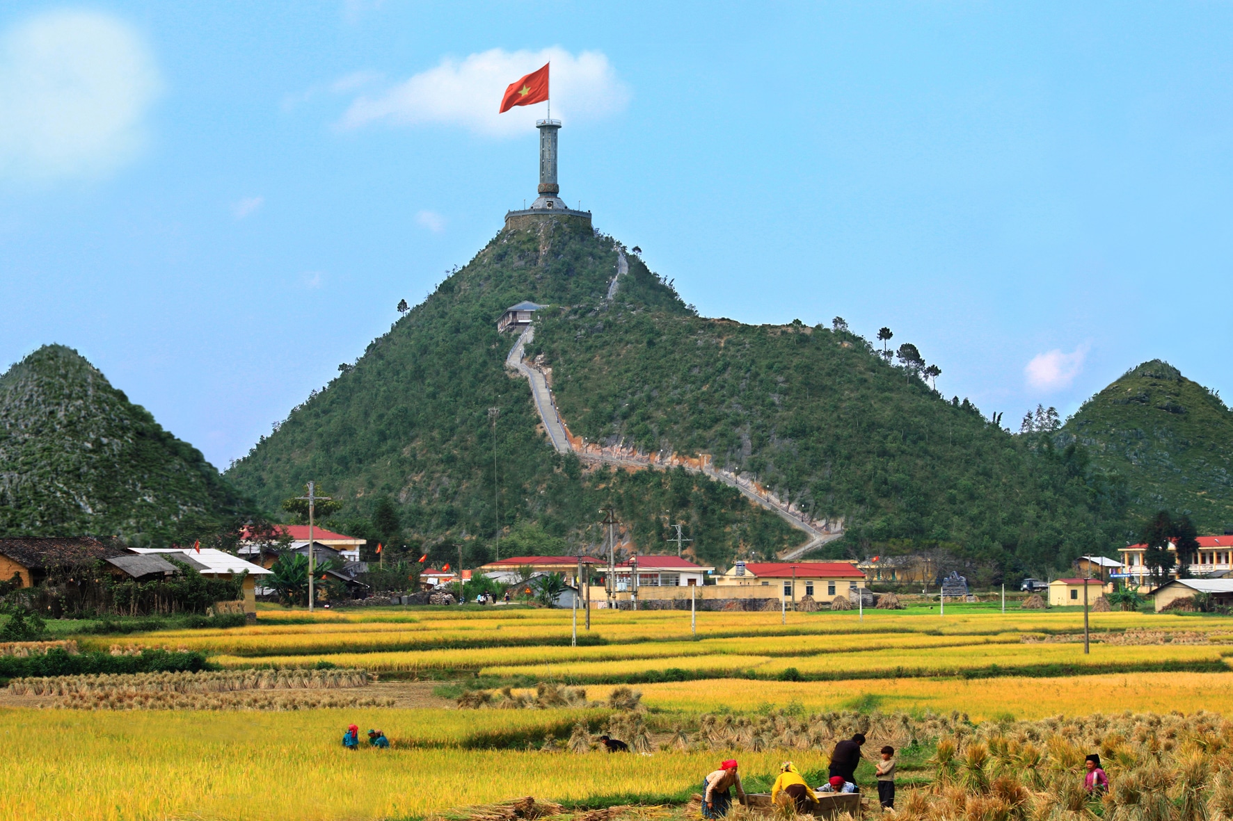 Lung Cu flag tower (2), Ha Giang, Vietnam