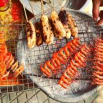 grilled shrimps - ba be national park