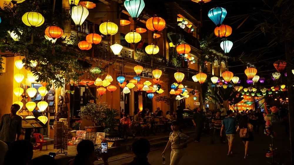 Lantern streets in Hoi An