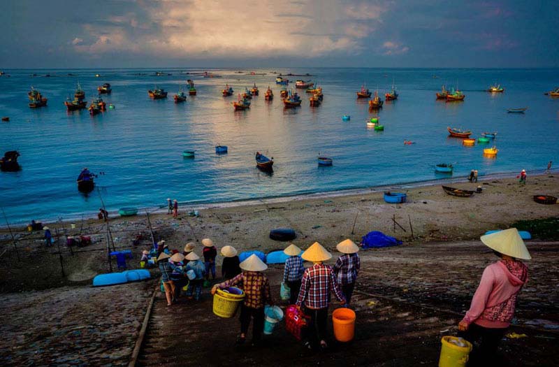 Mui Ne fishing village, Phan Thiet, Vietnam (Vietnam train travel)