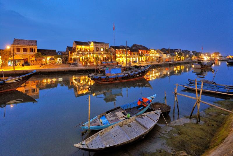 Thu Bon river, Hoi An, Vietnam