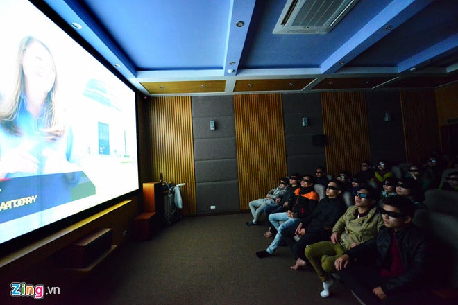 The 3D cinema room