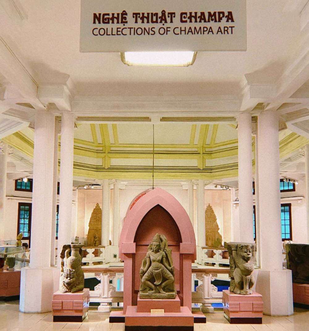 The collections of Champa Art on display in Vietnam National Museum of History