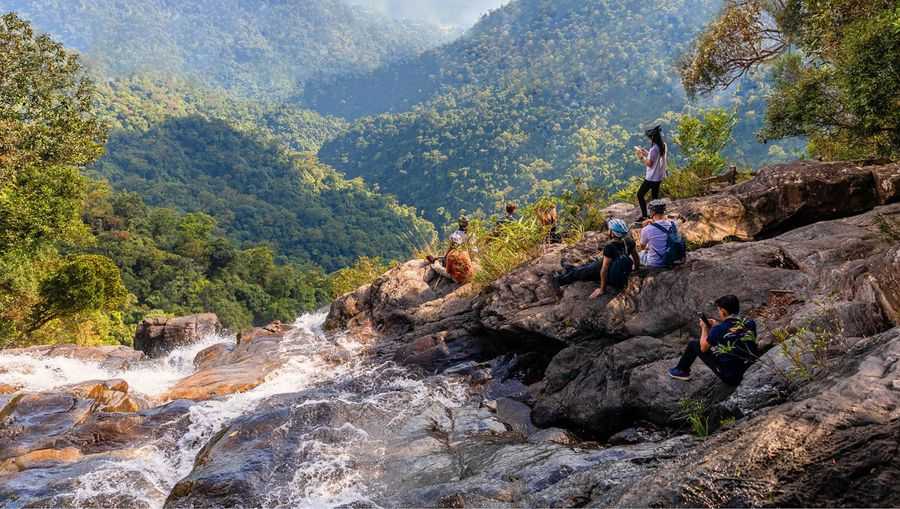 Do Quyet waterfall in Bach Ma National Park