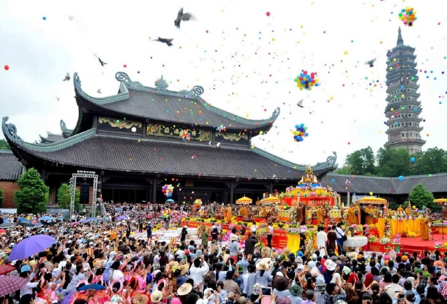 The Huong Pagoda Festival in Hanoi Vietnam