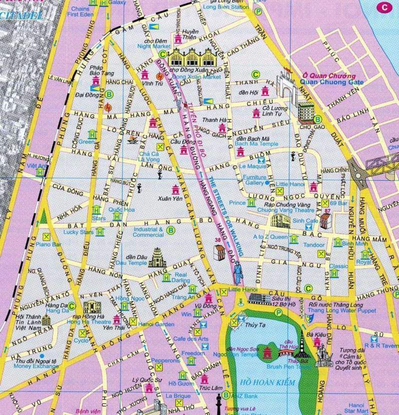 Hanoi 36 streets map