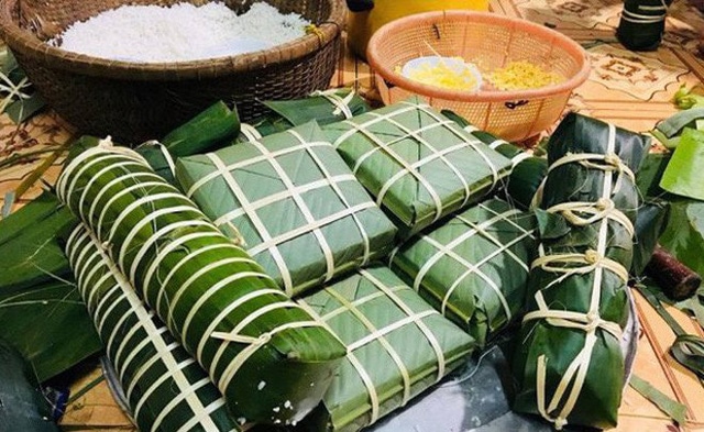 Banh Chung and Banh Tet are an indispensable part of the cultural beauty of the Vietnamese people (Vietnamese New Year)
