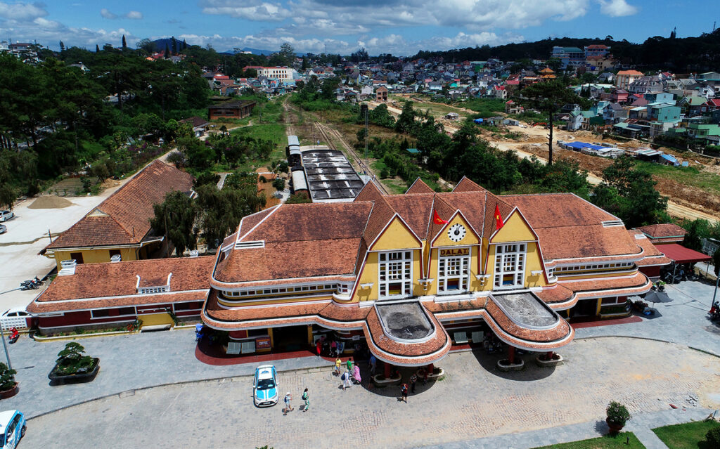 Da Lat Railway Station viewed from above