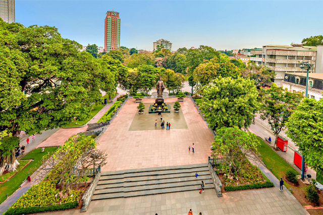 Ly Thai To garden. Photo: Trần Anh.