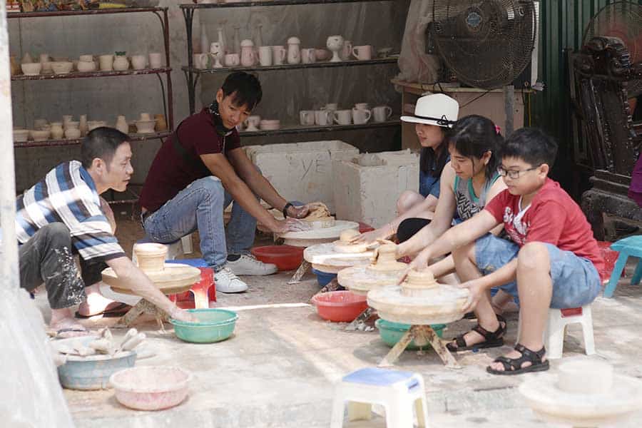 Learn to make pottery at Bat Trang pottery village