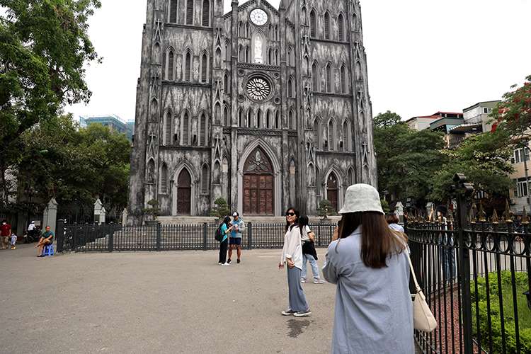 Check-in at St. Joseph's Cathedral, Hanoi