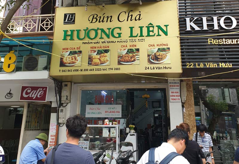 Bun Cha Huong Lien 24 Le Van Huu Street Hanoi