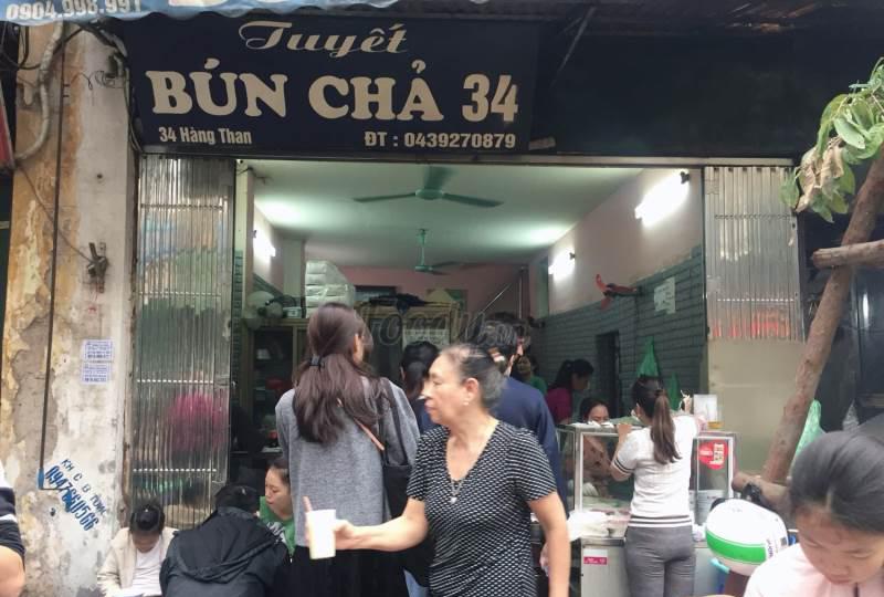 Bun cha Tuyet, 34 Hang Than Street Hanoi (Bun Cha Hanoi)